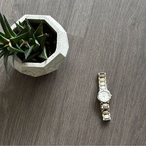 ESQ Vintage Two-Tone Stainless Steel Ladies Watch - Silver & Gold